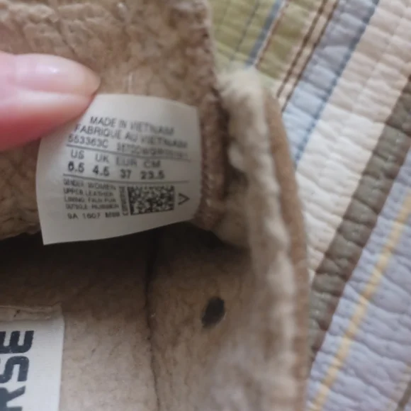 Converse Tan Suede Sneakers with Cream Accents - Picture 5 of 5